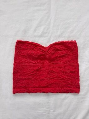 Gypsy x Jade Red Lace Tube Top